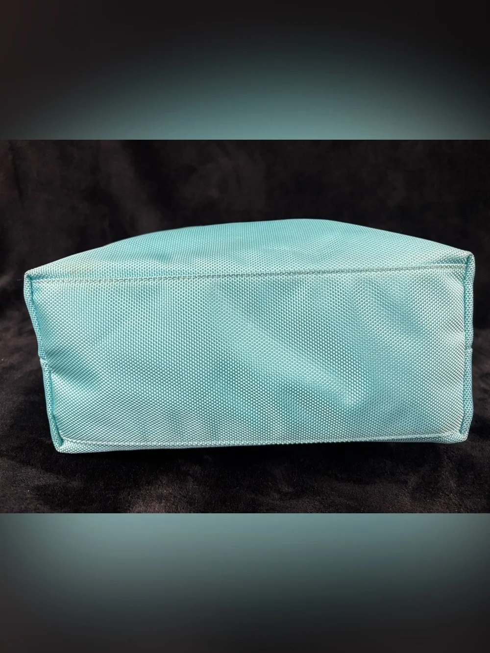 JPK Paris 75 Turquoise Nylon Hobo Bag Gold Hardware Y2K